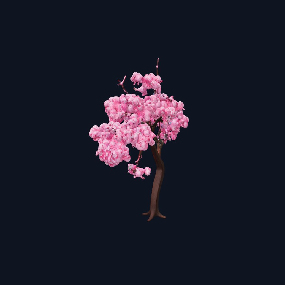 Elegant Sakura Tree model pack